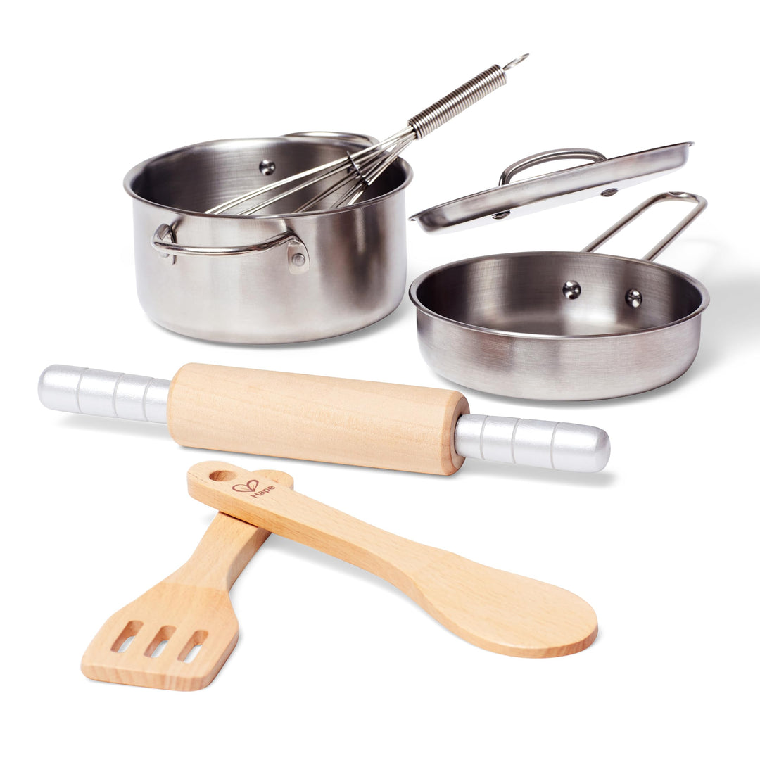 Hape E3137 - Kochset für Küchenchefs, Holzspielzeug, 2630 Jahre vor Ort Garantie Kochset für Küchenc