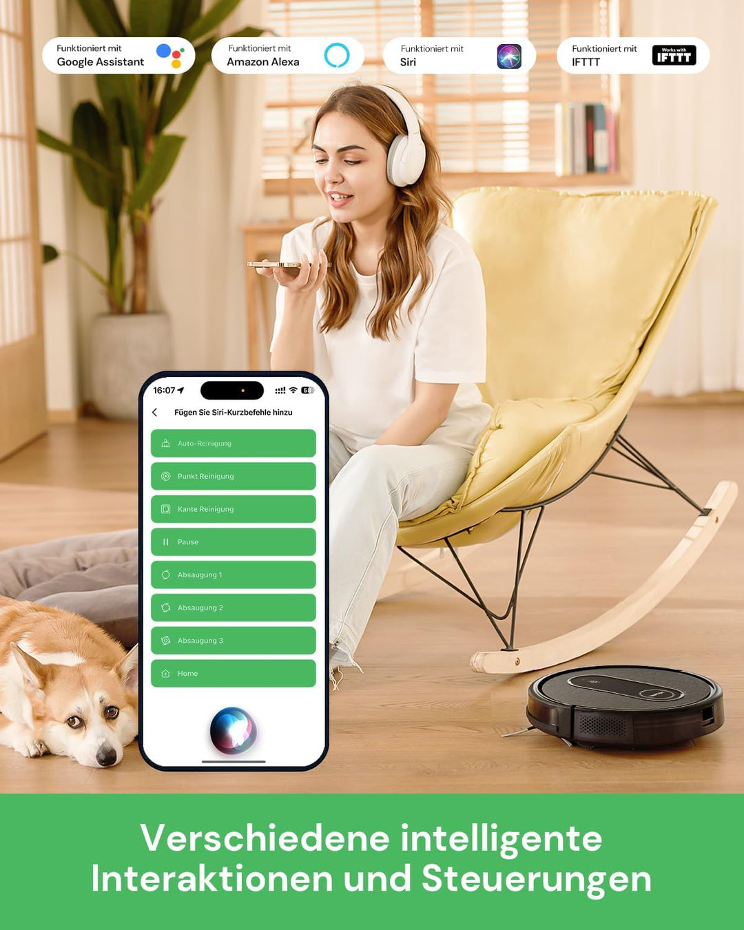 Vactidy Nimble T7 Saugroboter mit Wischfunktion mit 2800Pa Saugkraft, Wischroboter mit 120Min Laufze