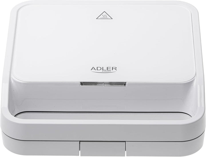ADLER 2-in-1-Sandwichmaker, schnelles Aufheizen, einfache Aufbewahrung