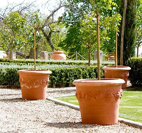 Blumentopf Pflanzgefäss Übertopf Terracotta FROSTFEST QUALITÄTSWARE Conca LIMONI (48cm), 48cm