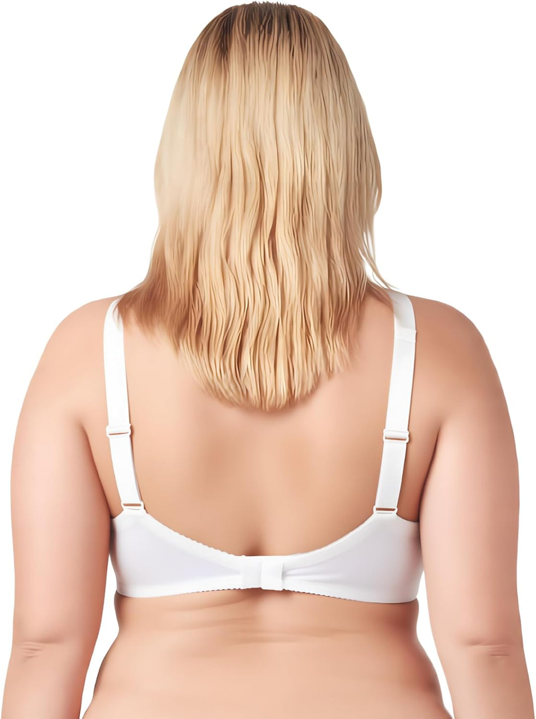 Curve Muse Damen Übergrösse Minimizer Kabellos Ungefütterter BH mit Stickspitze-2er Pack 80G Butterm