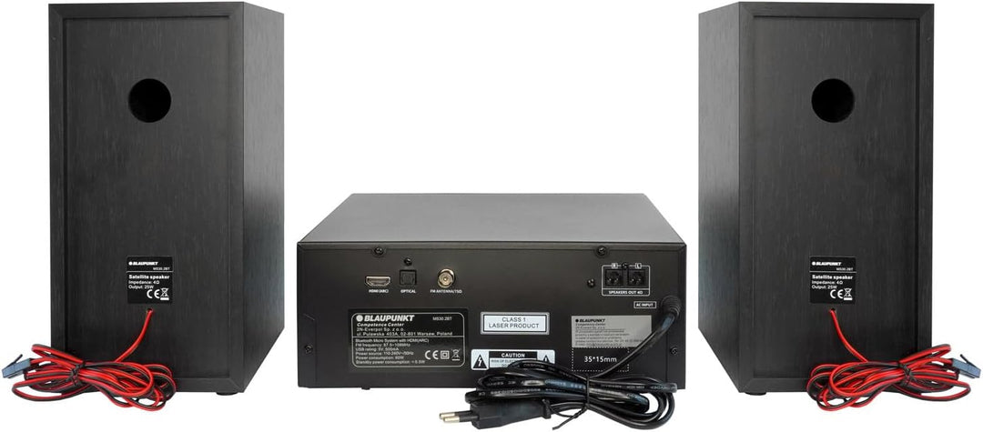 Blaupunkt MS30.02BT Mikro-Stereoanlage Bluetooth HDMI ARC | Optisch USB AUX Radio FM CD 150 W RMS We