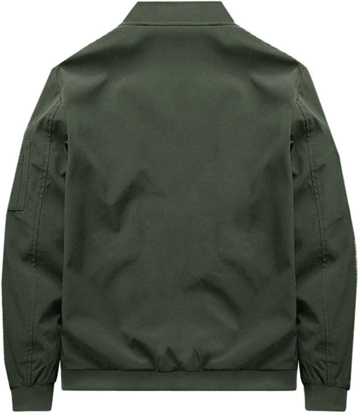 MAGCOMSEN Blouson Herren Jacke Leichte Bomberjacke Winddichte Übergangsjacke Freizeit Fliegerjacke m