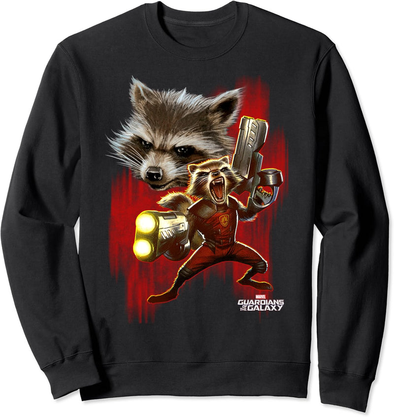 Marvel Guardians Of The Galaxy Rocket Double Portrait Sweatshirt