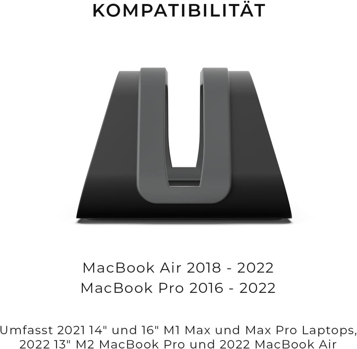 HumanCentric Vertikaler Laptop-Ständer für MacBook, kompatibel mit MacBook Pro Ständer, MacBook Air