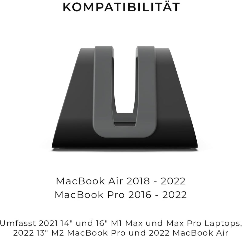 HumanCentric Vertikaler Laptop-Ständer für MacBook, kompatibel mit MacBook Pro Ständer, MacBook Air