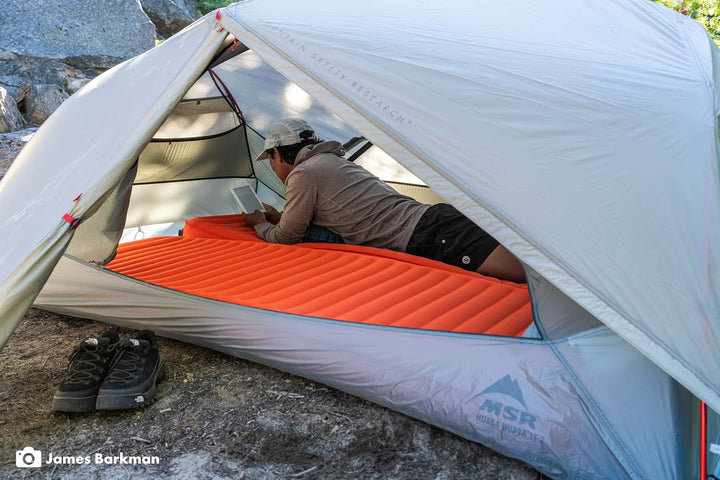 Therm-a-Rest Isomatte NEOLOFT (mit Stretch-Strickgewebe), Farbe:Ember, Grösse:L (64 x 196 cm)