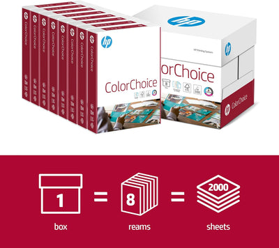 HP CHP 753 Color-Choice Laserpapier 120 g DIN-A4, 210 x 297 mm, hochweiss, extraglatt, 1 Karton = 8