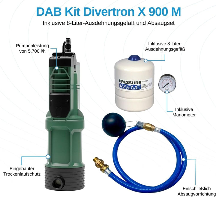 DAB Kit Divertron X 900 M Tauchdruckpumpe