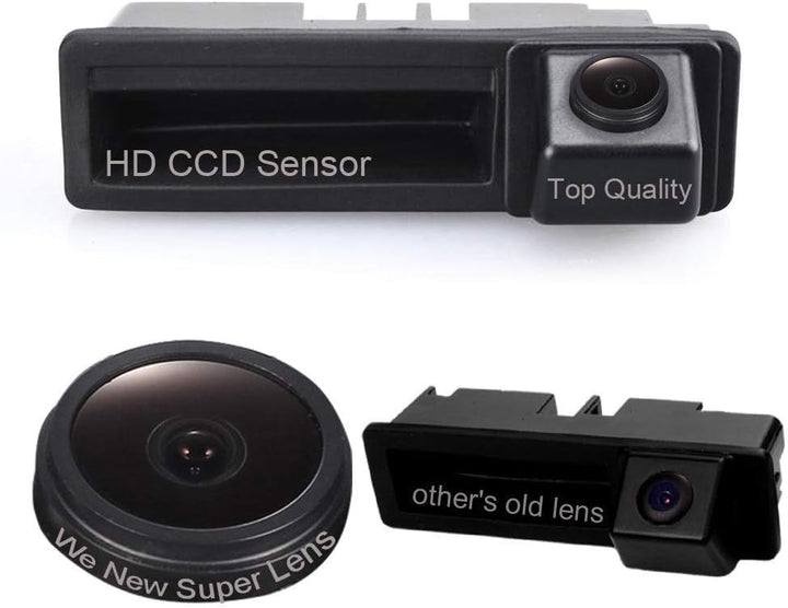 【1280 * 720 Pixel 1000TV Linien Rückfahrkamera Kit】 4.3'' Rückspiegel Monitor + HD Objektiv Super We