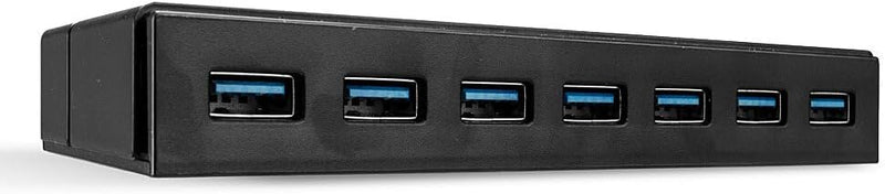 Lindy 43228 3.1 u. Ladefunktion 7 Port 3.2 Gen 1-Hub (USB 3.0) Schwarz