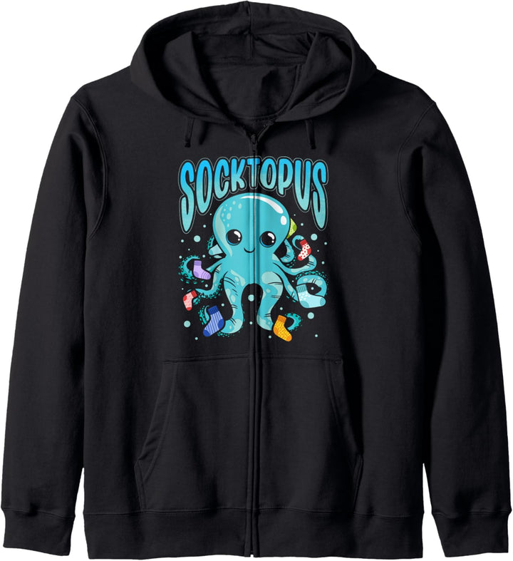 Socktopus Tintenfisch Mit Socken Oktopus Kind Sohn Tochter Kapuzenjacke