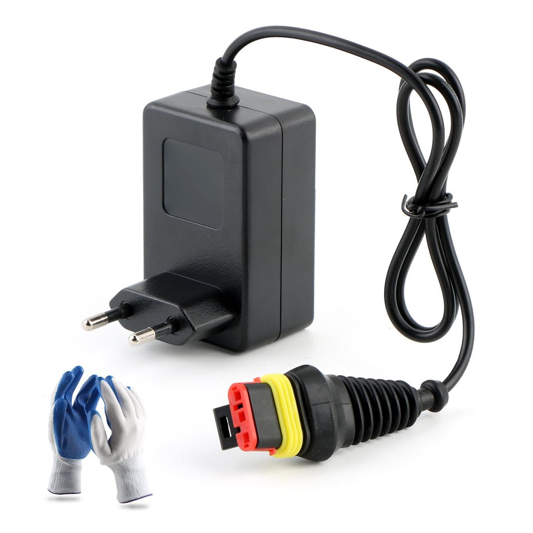 28V 1,3A Ladegerät Kompatibel mit Husqvarna Automower 105 305 310 | EU Netzteil Adapter für 315 315X