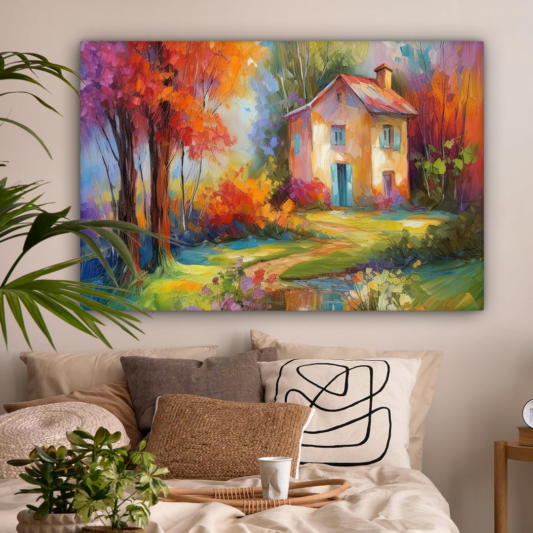 MuchoWow© Leinwandbild Gross 120x80 cm XXL Dekoration Wohnzimmer Bilder Aufhängen Wall Decoration Li