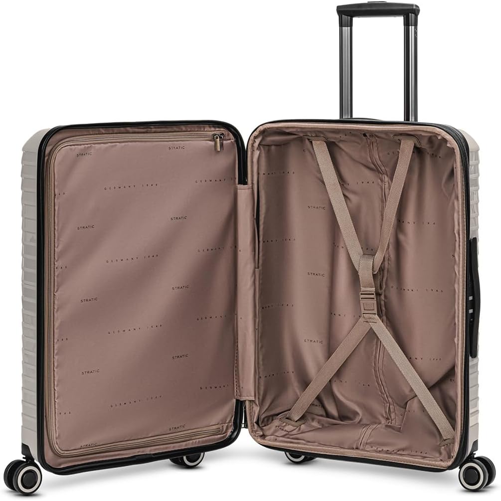 Stratic Shine Hartschalenkoffer Set - 3-teilig gross | Ausgestattet mit, arretierbarer Griff, 4 360°