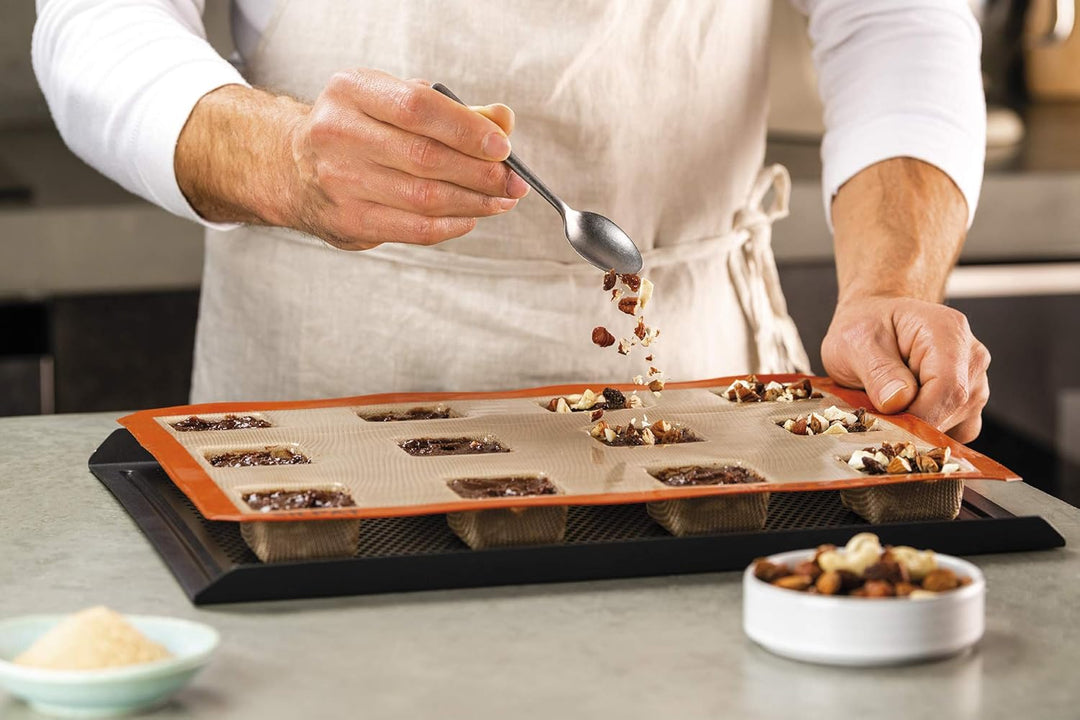 Silpat ES-02366-99 Perfect Mold Brownie, Silikon, Orange, Brownie