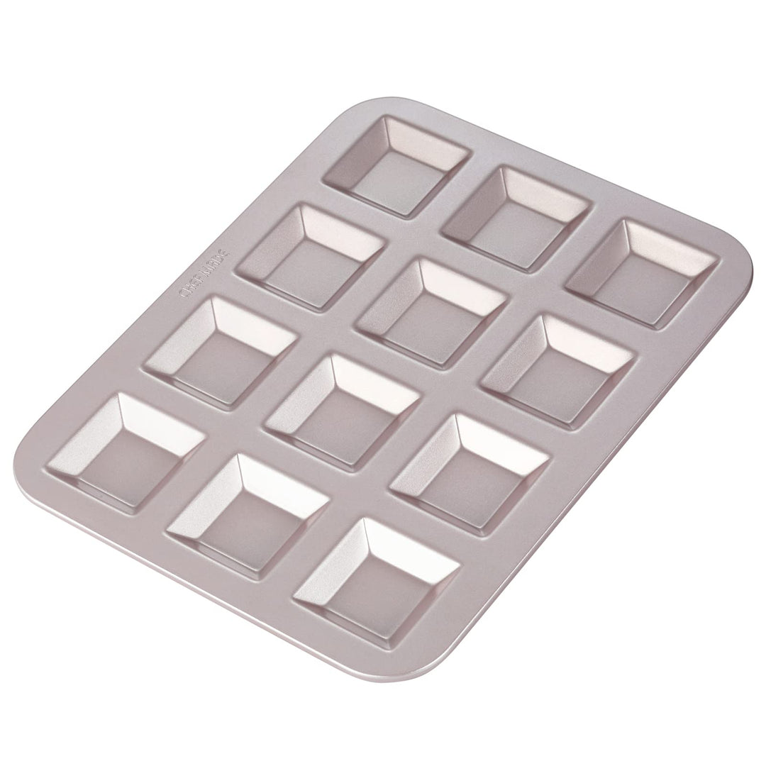 CHEFMADE Financier Kuchen Pan, 12-hohlraum Nicht-Stick Platz Muffin Pan Kekse Cookies Backformen für