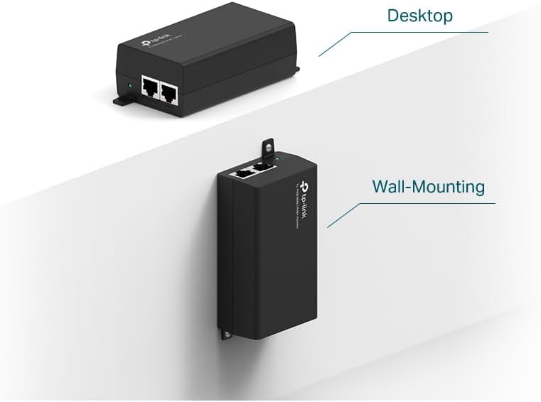 TP-Link TL-POE160S PoE+ Injektor (2 Gigabit-Ports, kompatibel mit 802.3af /at, Gesamtleistung mit bi