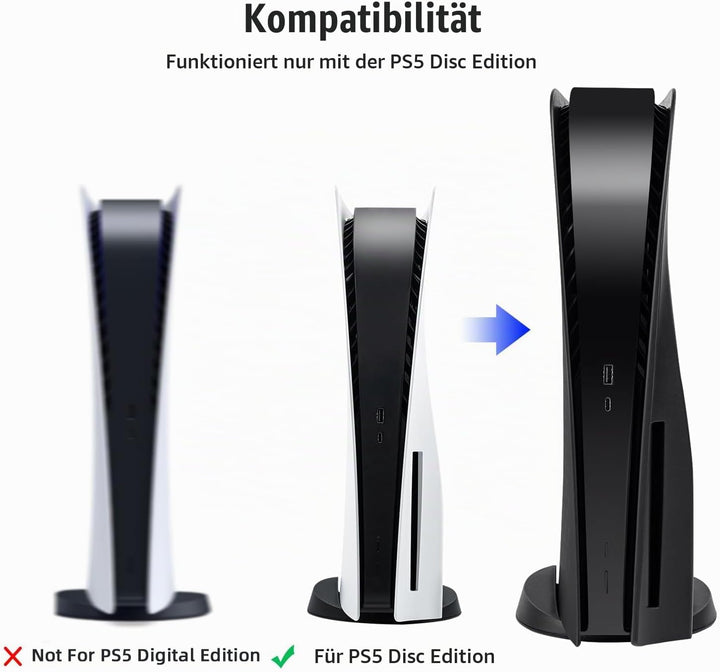 Mcbazel Playstation 5 Faceplate Ersatz Seite Panels Hard Faceplate Playstation 5 UHD Konsole Kühlung