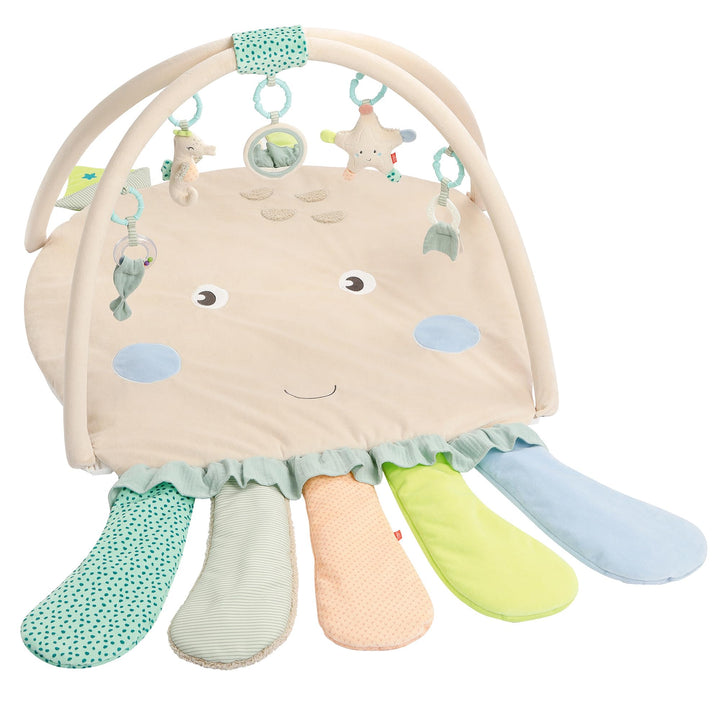 Fehn 054149 3-D-Activity-Decke Oktopus – Spielspass zum Fühlen und Greifen – Für Babys und Kleinkind