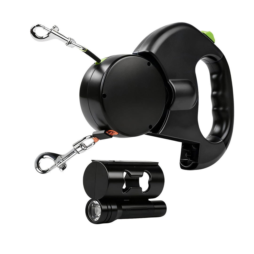 Nimomo Hundeleine, Automatische Leinen Hundeleine Einziehbare Doppel-Hundeleine Dog Lead Pet Leash 1