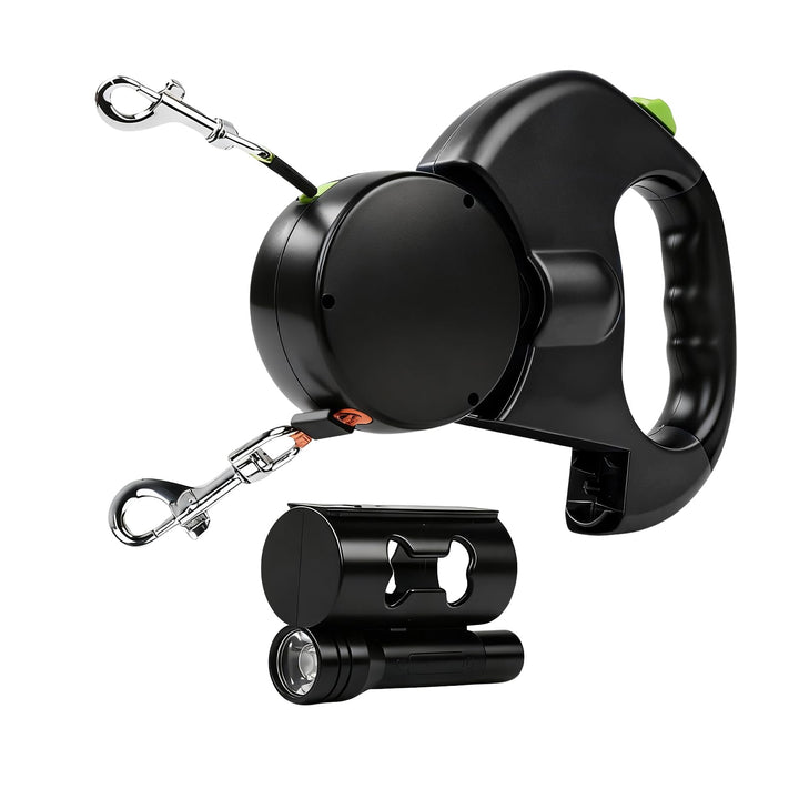Nimomo Hundeleine, Automatische Leinen Hundeleine Einziehbare Doppel-Hundeleine Dog Lead Pet Leash 1