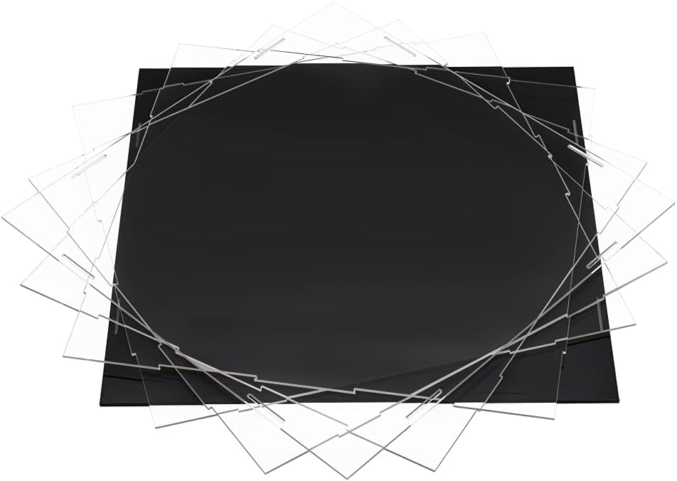 Vitrine Schaukasten Acryl Klar Würfel 30x30x30 cm für Fussball Basketball Boutique Memorabilien Mode