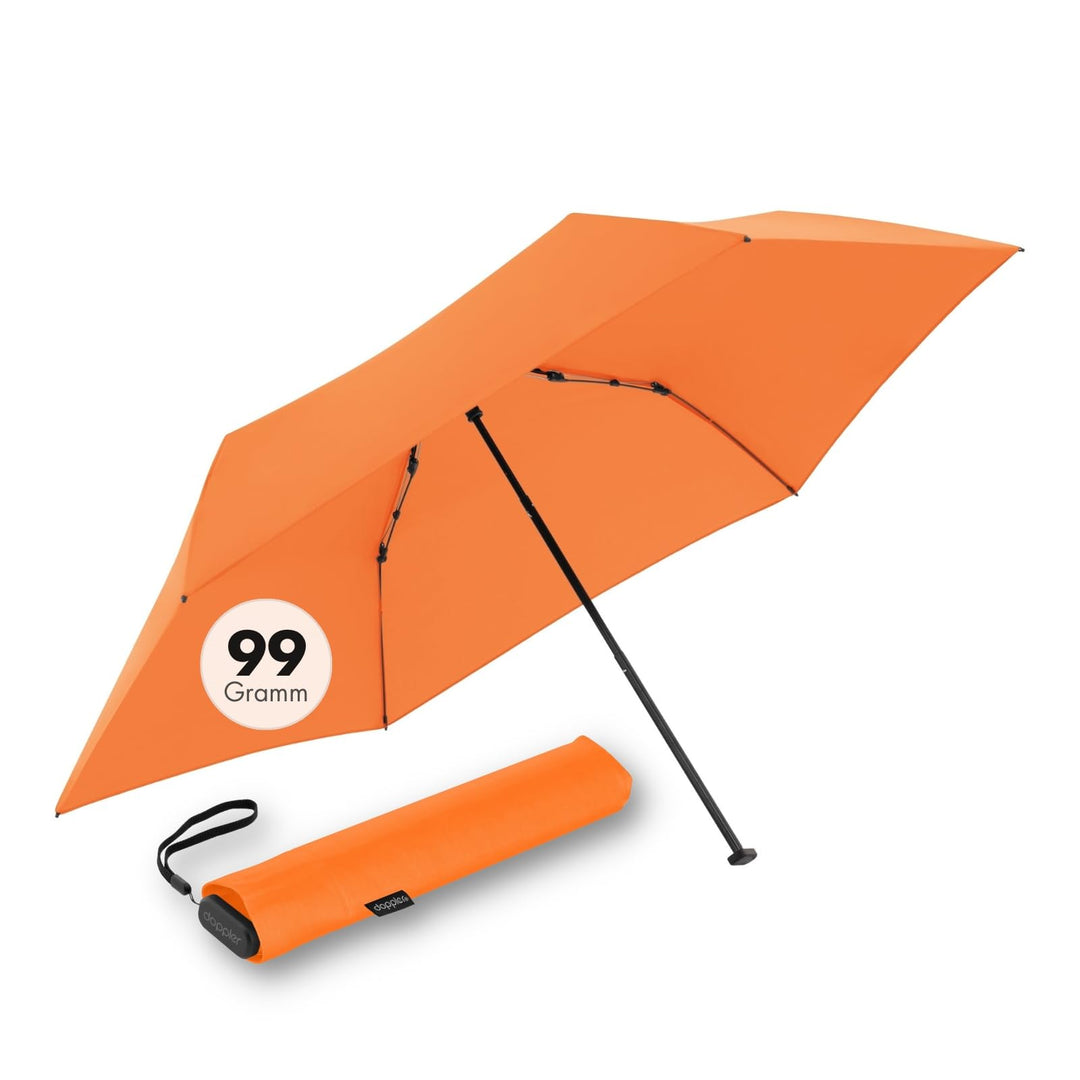 Doppler Taschenschirm Zero,99 Flat I Ultra leichter Regenschirm I Kleiner Schirm I Mini Regenschirm