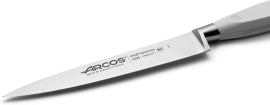 Arcos Serie Riviera Blanc - Sohlenmesser - Klinge aus Nitrum geschmiedetem Edelstahl 170 mm - HandGr