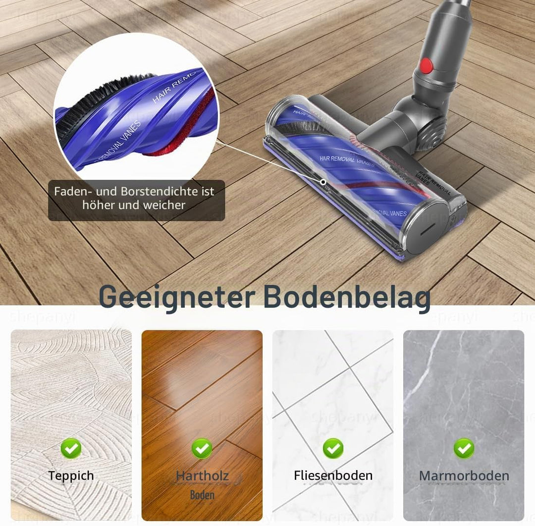 Anti-Tangle-Staubsauger Bodenbürste Zubehör Kompatibel für Dyson V12 Detect Slim, Bürste Ersatzteile