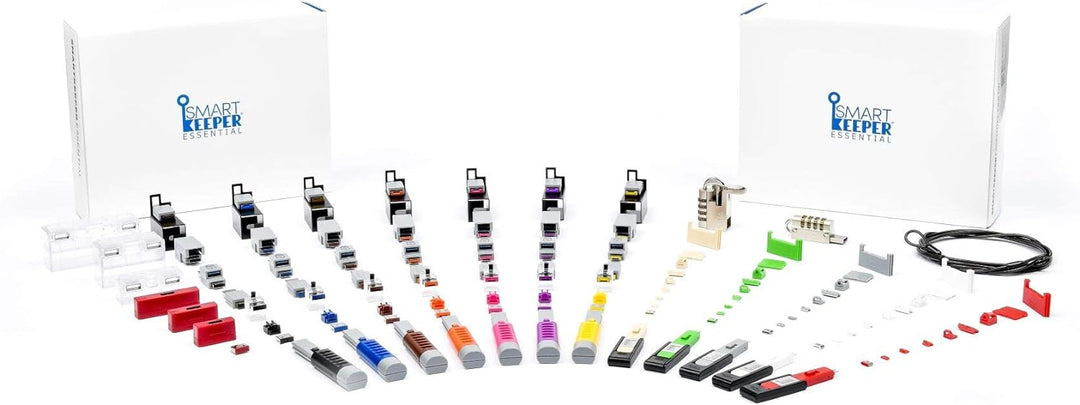 SmartKeeper ESSENTIAL / 100 x USB A-Port Blockers / Orange 100 Stück Orange, 100 Stück Orange