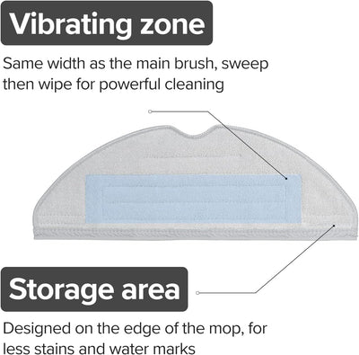 roborock Original Zubehör, VibraRise Wischtücher Zubehör fur S8/S8 +/S8 Pro Ultra/S7/S7 Maxv/S7 Maxv