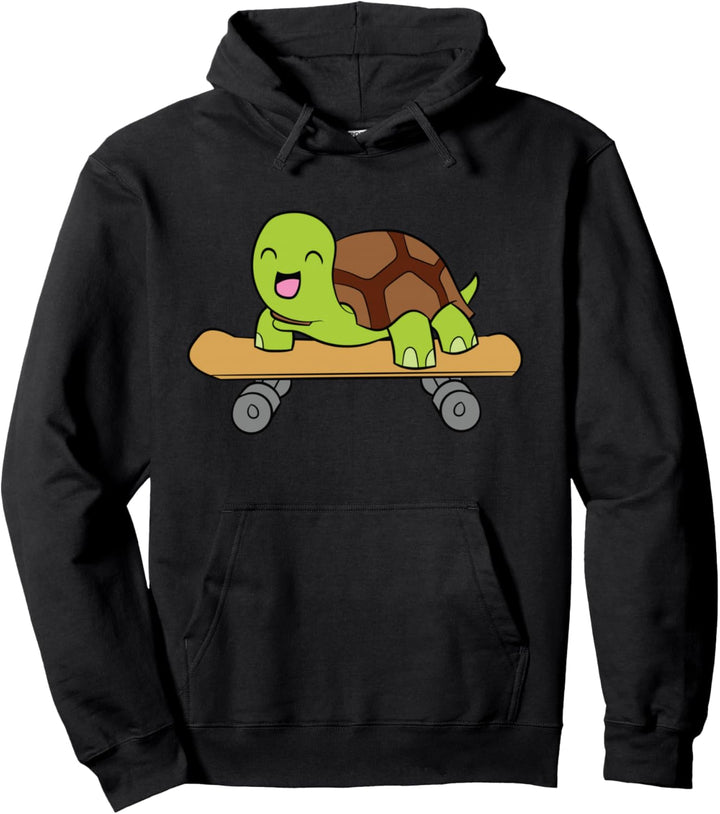 Niedliche Skateboarding Schildkröte Skateboard Schildkröte Pullover Hoodie