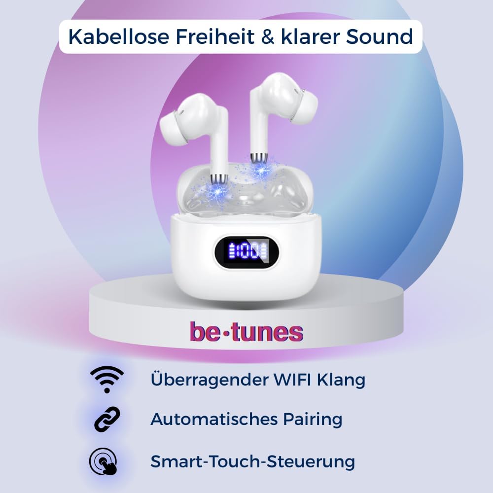 In Ear Bluetooth Kopfhörer PRO BT-14 – 5.3 Kabelloser Bluetooth In Ear Kopfhörer USB C mit HiFi Ster