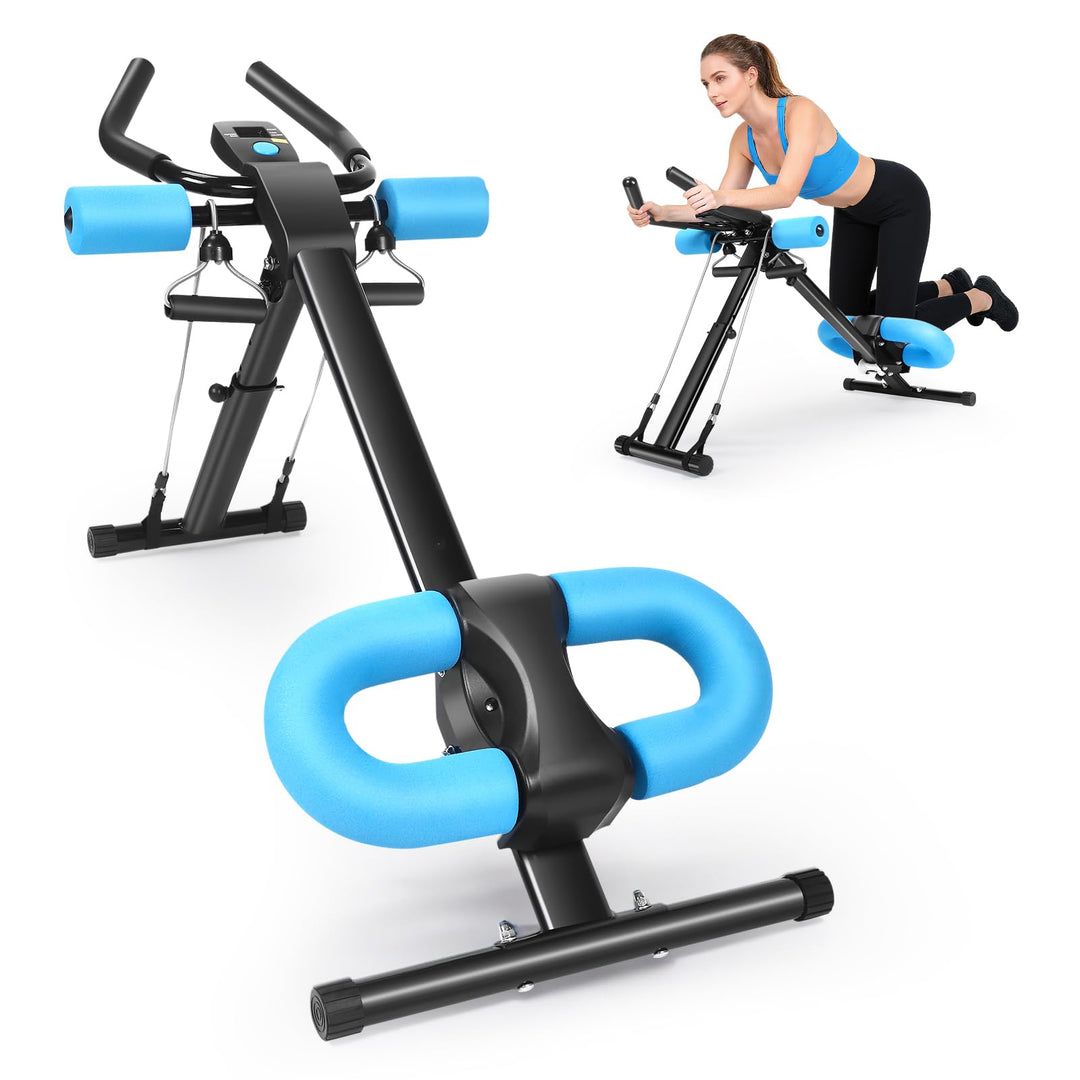 Bauchmuskeltrainer für Zuhause, 3 Einstellbare Winkel & 5 Höheneinstellungen/150kg Belastbarkeit, Au