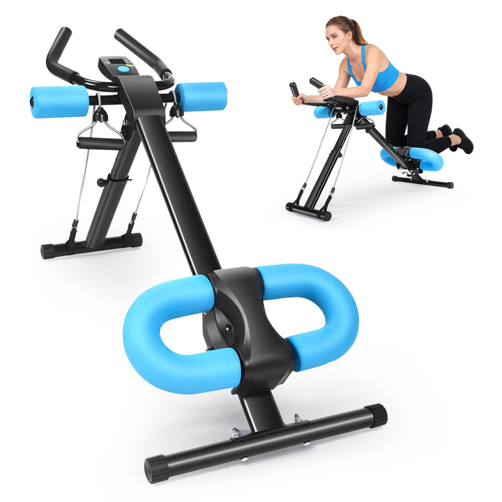 Bauchmuskeltrainer für Zuhause, 3 Einstellbare Winkel & 5 Höheneinstellungen/150kg Belastbarkeit, Au