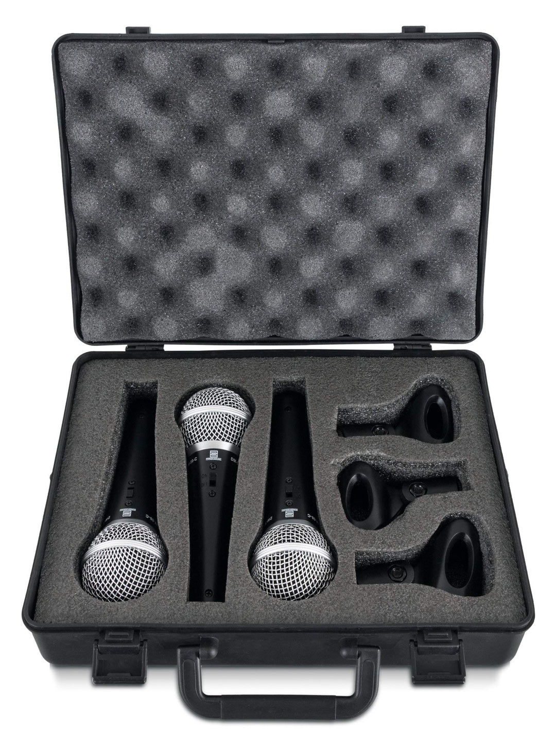Pronomic DM-58-C Vocal Mikrofon 3er Set im Koffer - 3 dynamische Mikrofone mit Nieren-Charakteristik
