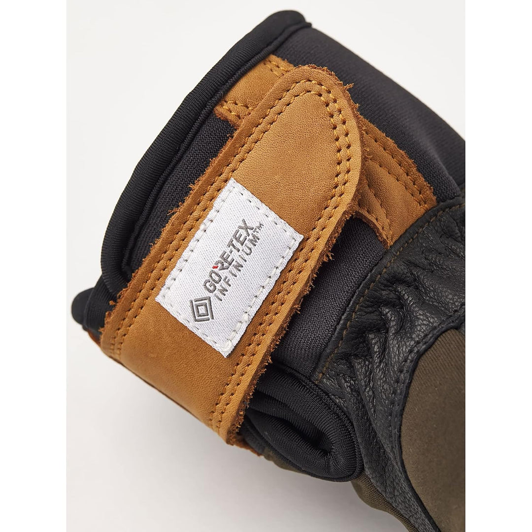 HESTRA Ergo Grip Active Wool Terry Oliv, Gore-Tex Fingerhandschuh, Grösse 10 - Farbe Dark Forest - B