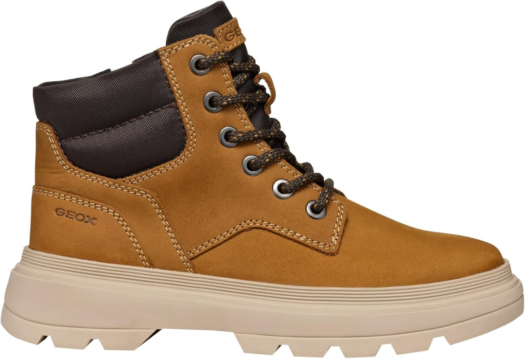Geox Herren U Ghiacciaio Ankle Boot 30 EU Dk Yellow Brown, 30 EU Dk Yellow Brown