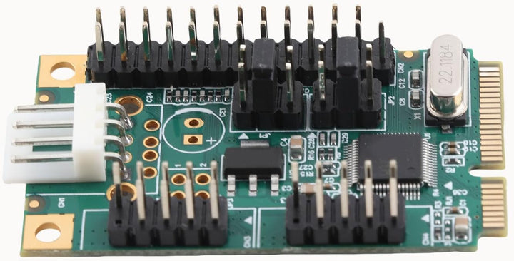 PCIe-Seriell-Parallel-Erweiterungskarte, Parallelport-Combo-Karte PCI-Express-Karte mit 2 Hochgeschw