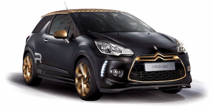 Norev 1: 43 Massstab Citroen DS3 Racing 5.113 cm Modell Auto (matt schwarz/Gold)