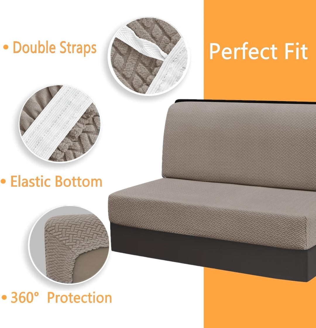 Wohnmobil Sitzbezüge, 2 Stück (1 Set) Stretch Wohnwagen Sitzpolster Bezüge Jacquard RV-Sitzbezüge St
