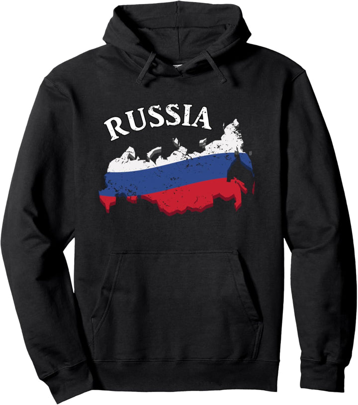 Russische Flagge für Russen und Russlanddeutsche Pullover Hoodie