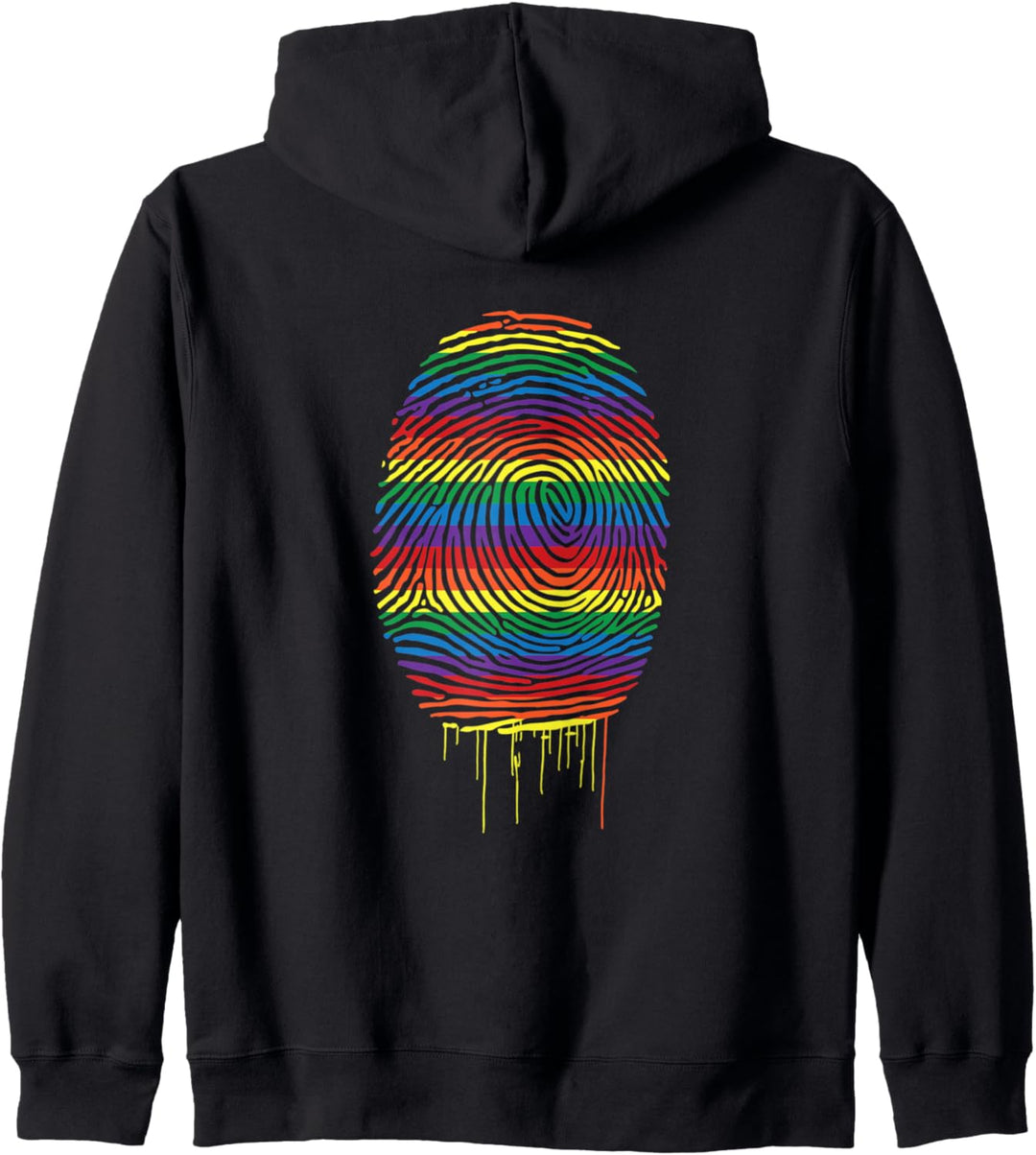 LGBT Fingerprint Lesbian Bisexual Trans Gay Pride Kapuzenjacke
