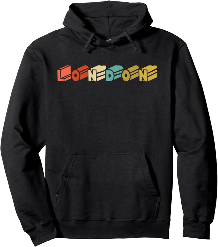 Vintage London Souvenir - Retro 80ths London Pullover Hoodie