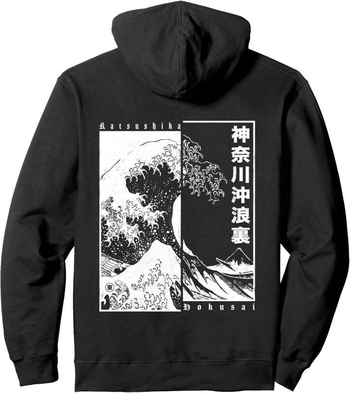 Japanische Welle Japan Style Die Grosse Welle Vor Kanagawa Pullover Hoodie