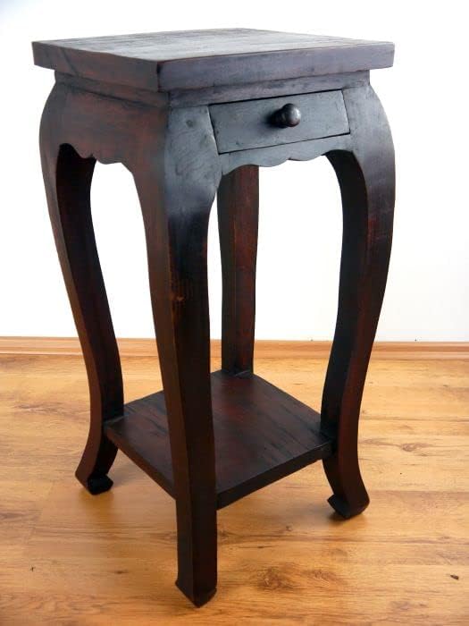 livasia Opiumtisch, extrahoch mit Schublade, asiatischer Massivholztisch der Marke Asia Wohnstudio,