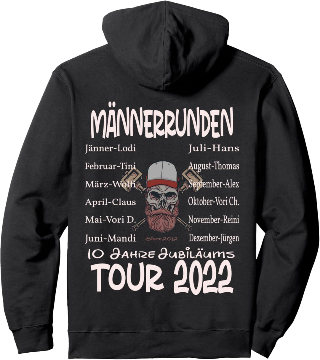 Männerrunden 10 Jahre Tour 2022 Pullover Hoodie