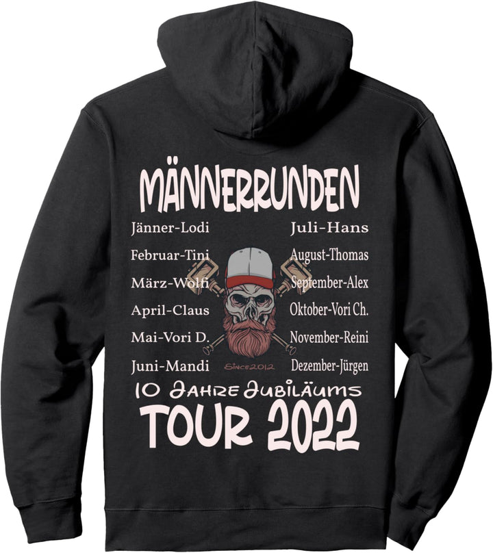 Männerrunden 10 Jahre Tour 2022 Pullover Hoodie