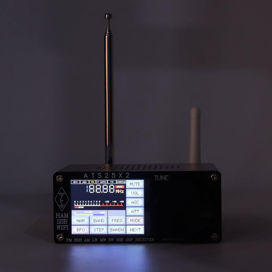 Oumefar Full Band Radio Receiver DSP Shortwave Multi Modes mit Spectrum Scanning ATS25X2 FM LW Porta